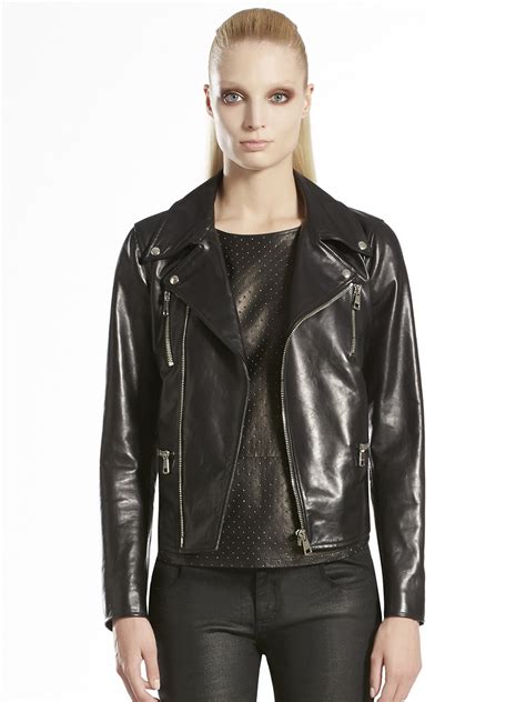 gucci leather biker jacket womens|gucci leather jacket price.